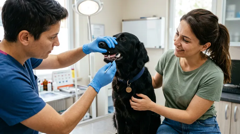 Köpek diş eti kontrolü