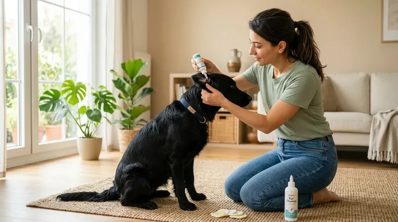 Köpek kulak temizliği yapma