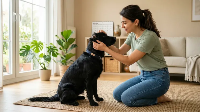 Köpek kulak kontrol rutini