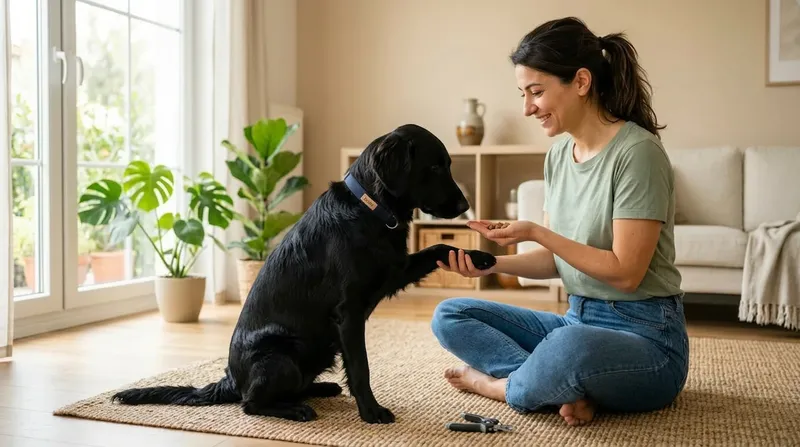 Köpeği tırnak kesimine alıştırma