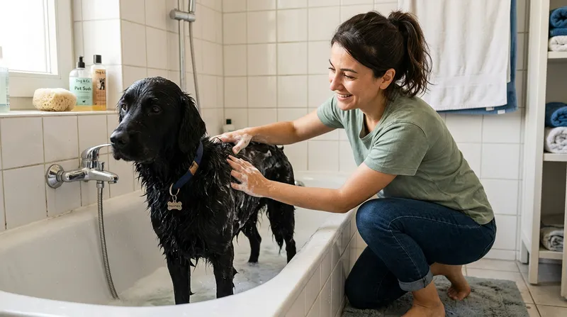 Köpek banyo yapma