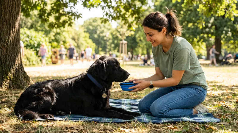 Sıcak havada köpek bakımı