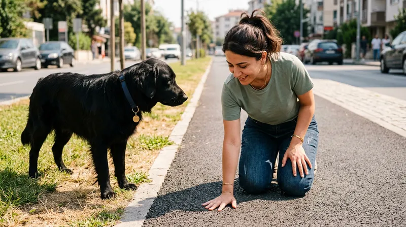 Köpek pati koruma sıcak asfalt
