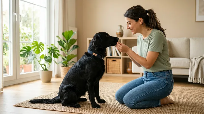 Köpeği bir saniye bekledikten sonra ödüllendirme