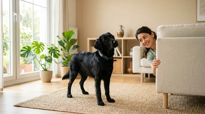 Köpekle saklambaç oyunu oynama