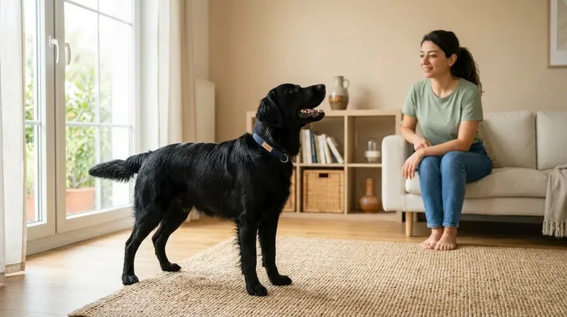 Farklı havlama türlerini gösteren köpek