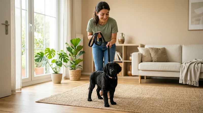 Yavru köpek tuvalet eğitimine hazırlık