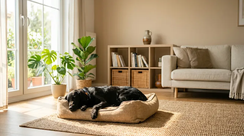 Köpek evde huzurlu şekilde yalnız kalıyor